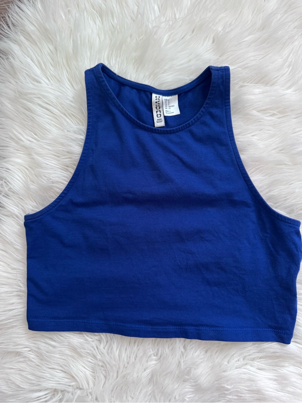 H&M Royal Blue Crop Top